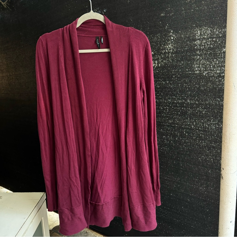 Marciano burgundy cardigan woman size xs